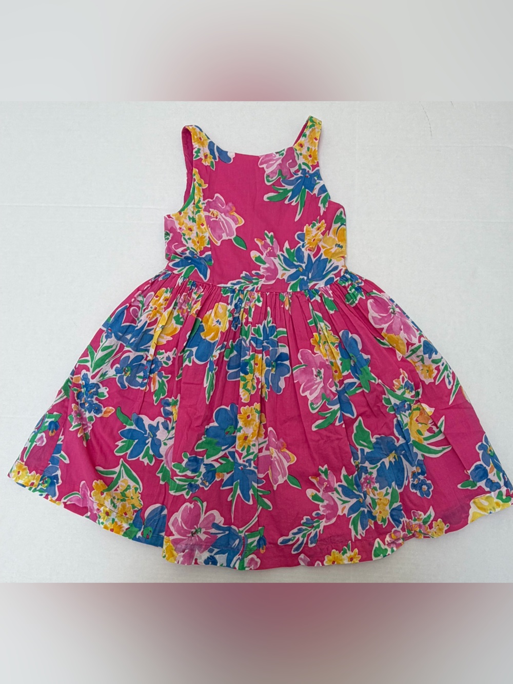 Polo Ralph Lauren Girls Pink Floral Dress Size 6X